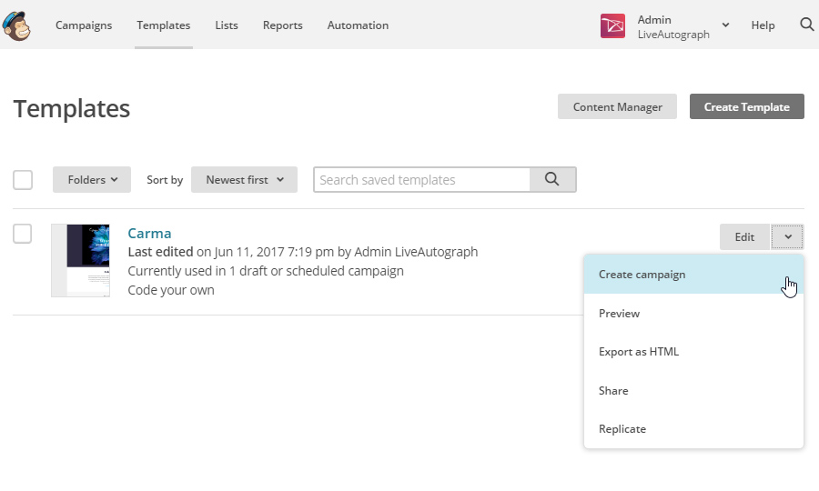 LiveAutograph-mailchimp-create-campaign